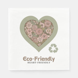 Eco & Heart-Friendly Kärlek Pappersservett