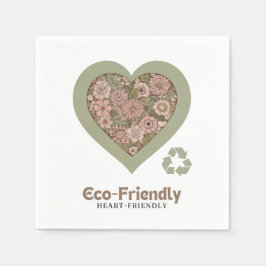 Eco & Heart-Friendly Kärlek Pappersservett