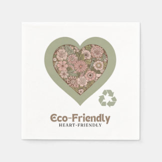 Eco & Heart-Friendly Kärlek Pappersservett