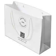 Eco Kraft Anpassad Logo & QR Presentpåse för Föret