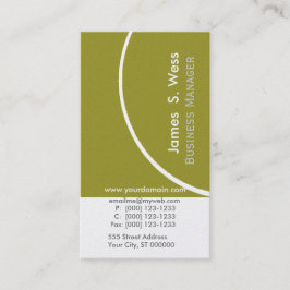 Eco Organic Grönt Business Design - säljfrämjande Visitkort