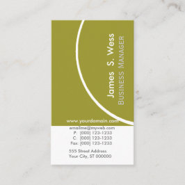 Eco Organic Grönt Business Design - säljfrämjande Visitkort