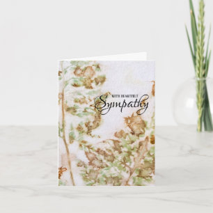 Eco Print Sympathy Card Kort