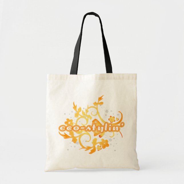 Eco-stylin kanfasshopping bag tygkasse (Framsidan)