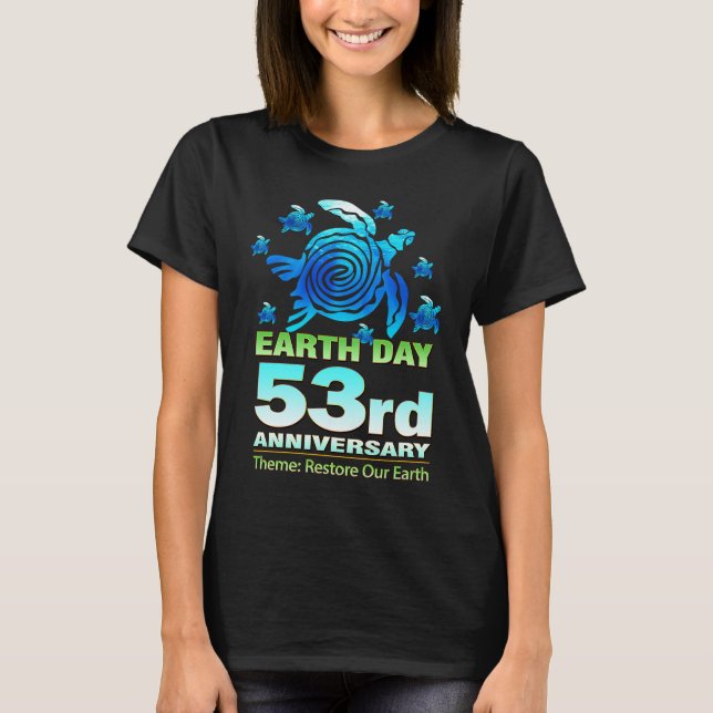 Eco Teachers  Earth Day 2023 Restore Our Earth T Shirt (Framsida)
