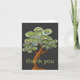Eco Träd Tack Notecard Kort