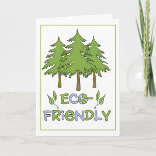 Eco vänligt hälsningkort kort