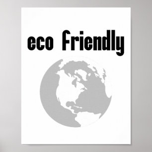 Eco vänskapsmatch: Förminska din miljöpåverkan Poster