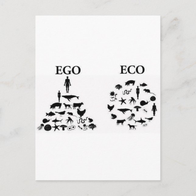 Eco vs Ego Vykort (Framsida)