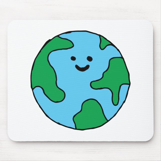 Ecofrie World Lycklig Earth Clipart Musmatta (Framsidan)