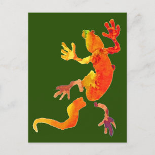 Ecola gecko ligua reptile vykort