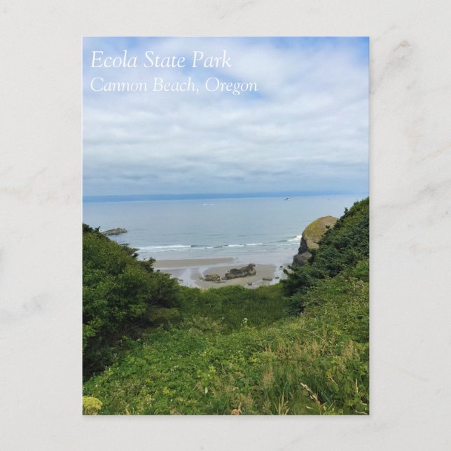 Ecola State Park, Cannon Beach, Oregon Vykort (Framsida)