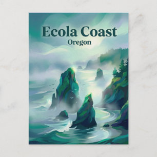 Ecola State Park Oregon Vykort