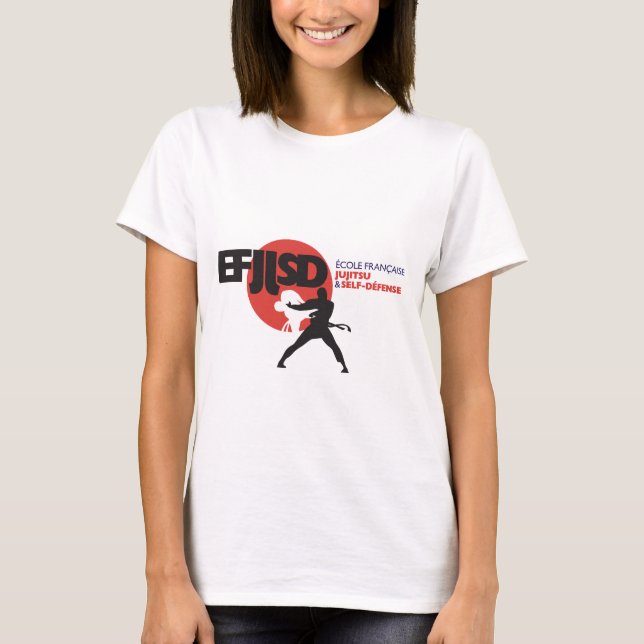 Ecole Française de JuJitsu et Self-Défense Tee Shirt (Framsida)