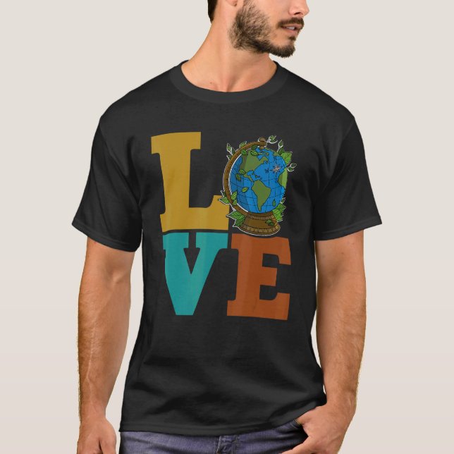 Ecologist environmental protection animals plants  t shirt (Framsida)