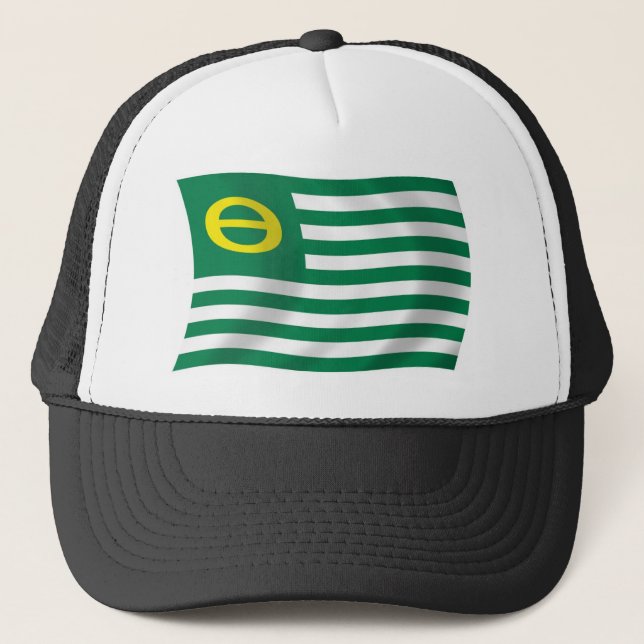 Ecology Movement Flagga Hat Truckerkeps (Framsida)