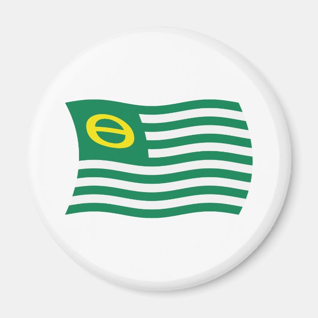 Ecology Movement Flagga Magnet (Framsidan)