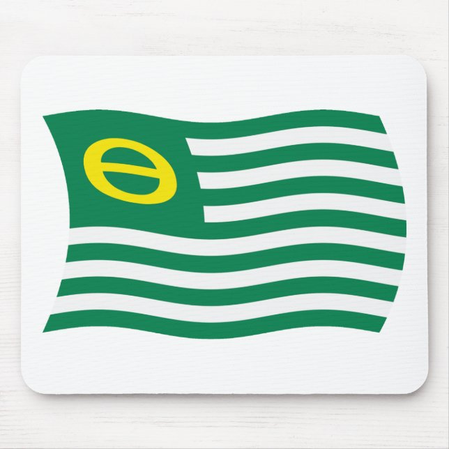 Ecology Movement Flagga Mousepad Musmatta (Framsidan)