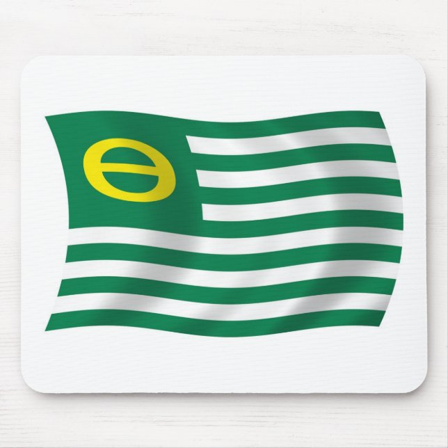 Ecology Movement Flagga Mousepad Musmatta (Framsidan)