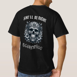 EcoMarlee Hon blir höger skalle på skjortan - bak T Shirt