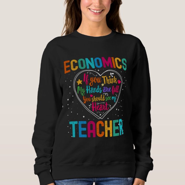 Economics Teacher Appreciation Week Back to School T Shirt (Framsida)