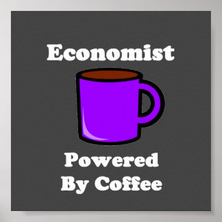 "Economist" med kaffe Poster