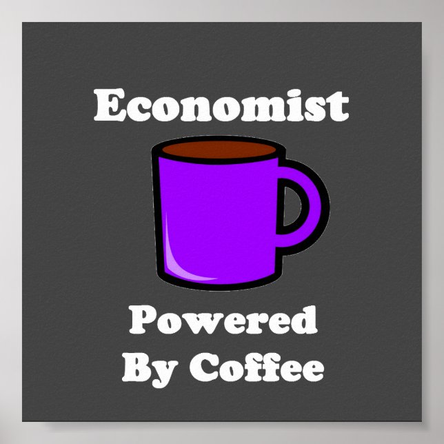 "Economist" med kaffe Poster (Framsidan)