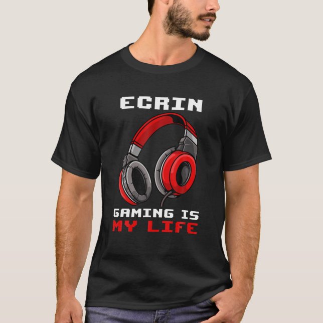 Ecrin - Spelet är mitt liv - Personlig T Shirt (Framsida)