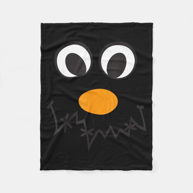 Ecrow Face Smile Thanksgiving Halloween Kostym Fleecefilt (Framsidan)