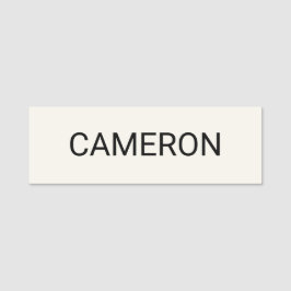 Ecru Classic Namn bricka Magnetic eller Pin Profes Namnbricka
