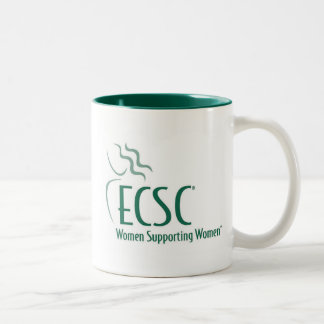 Ecsc-kaffemugg - grönt Två-Tonad mugg