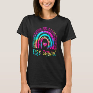 Ecse Squad Team Tie Dye Regnbåge Tillbaka Till Sko T Shirt