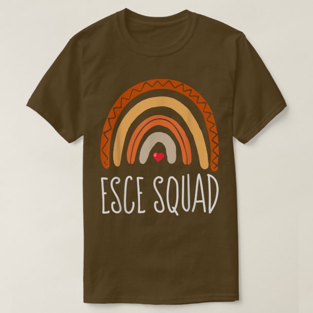 ECSE Squad Tidigt Barnomsorg Speciell Education Te T Shirt (Design framsida)