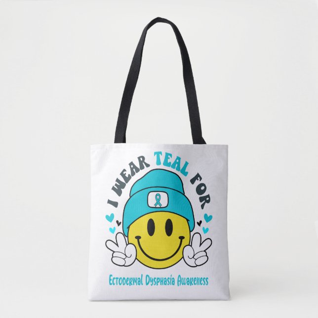Ectodermal Dyspasi Awareness Ribbon Support Gift Tygkasse (Framsida)
