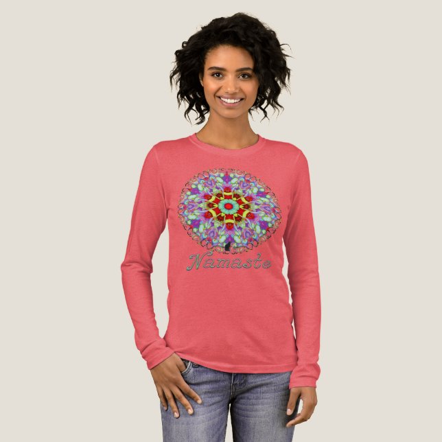 Ectoplasm Namaste Kalejdoskop T Shirt (Hel framsida)