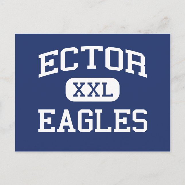 Ector - Eagles - Junior High School - Odessa Texas Vykort (Framsida)