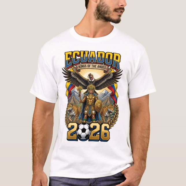 Ecuador 2026 Fan T-Shirt (Framsida)