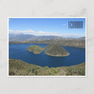 ecuador av laguna cuicocha vykort