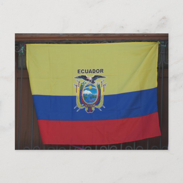 ecuador bandera vykort (Framsida)