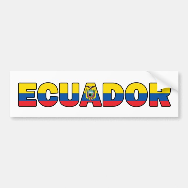 Ecuador bildekal (Framsidan)