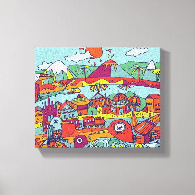 Ecuador Canvas Painting (Framsida)