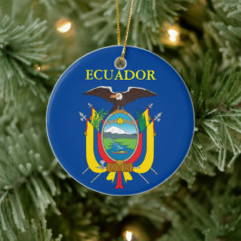 Ecuador Ceramic Jul Ornament