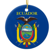 Ecuador Ceramic Jul Ornament