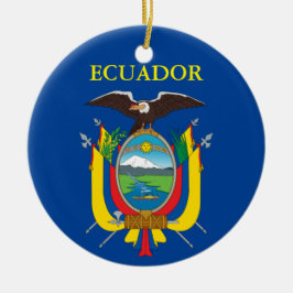 Ecuador Ceramic Jul Ornament