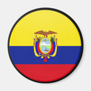 Ecuador cirklar den kvalitets- flagga magnet