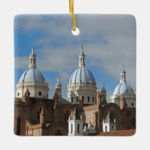 Ecuador - domkyrka av den obefläckade julgransprydnad keramik