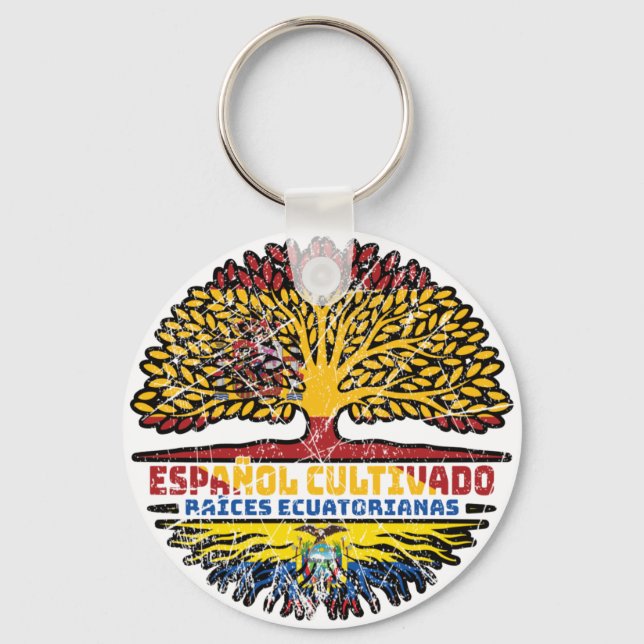 Ecuador Ecuadorian Ecuadoran Spanien Nyckelring (Framsida)
