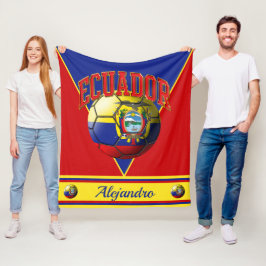 Ecuador Ecuadorian Flagga Soccer Ball | NAMN Fleecefilt