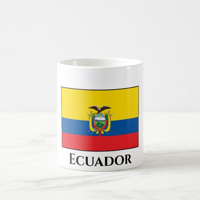 Ecuador (ecuadorianska Flagga) Kaffemugg (Center)