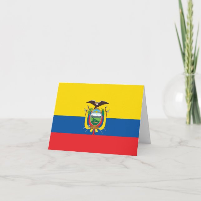 Ecuador (ecuadorianska Flagga) Kort (Framsida)